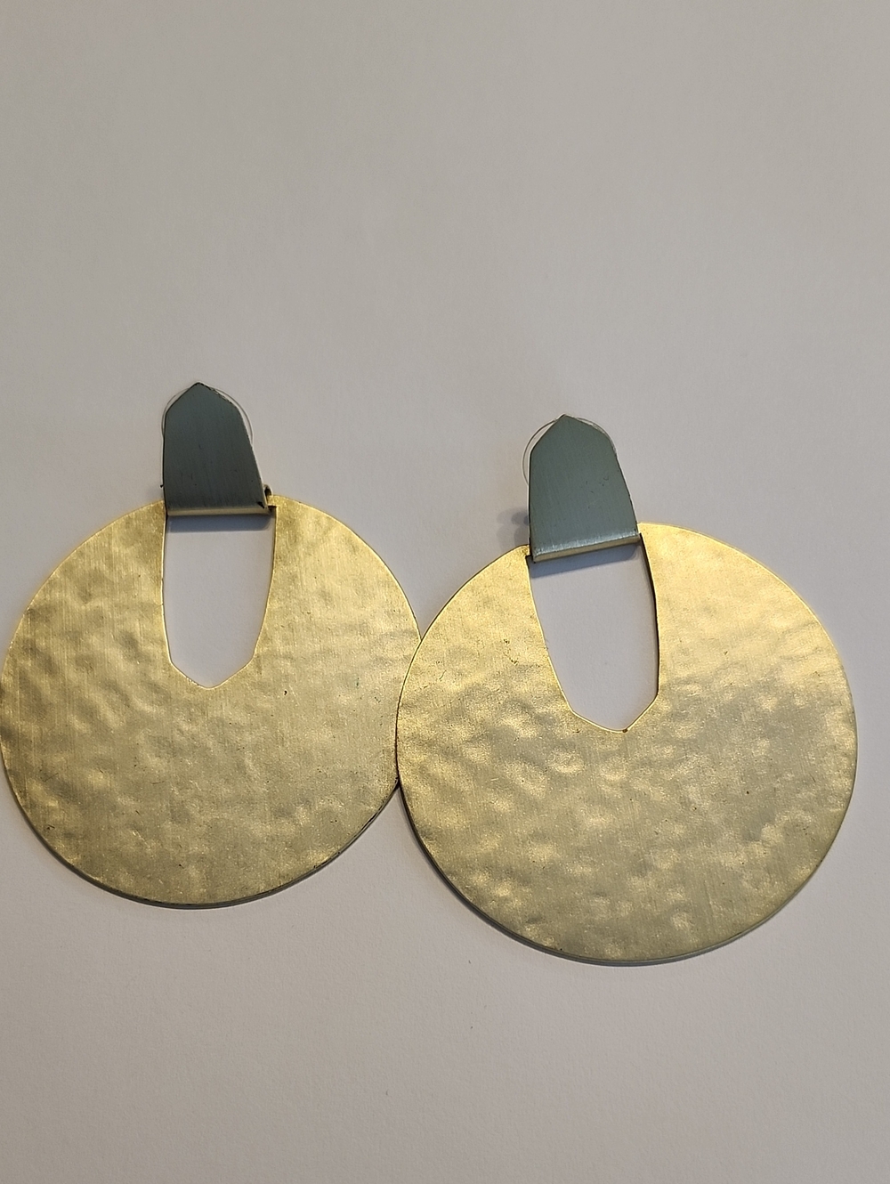 Kendra Scott Diane Gold Hammered Disc Drop Earrings - Women Jewelry